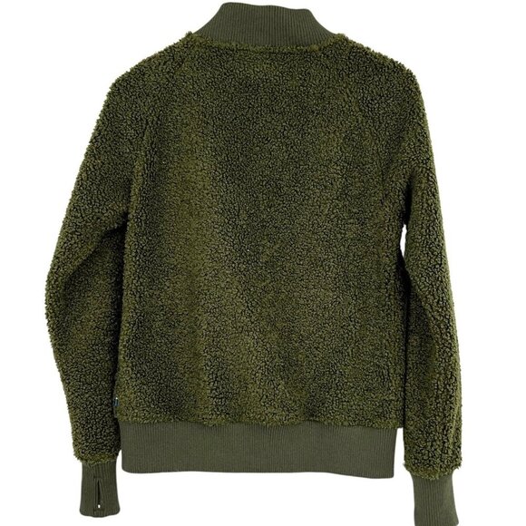 Fjallraven Greenland Pile Fleece Jacket Size S Deep Forest Green Full Zip Womens - Picture 6 of 13